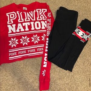 Women’s Pink Holliday set (red)
